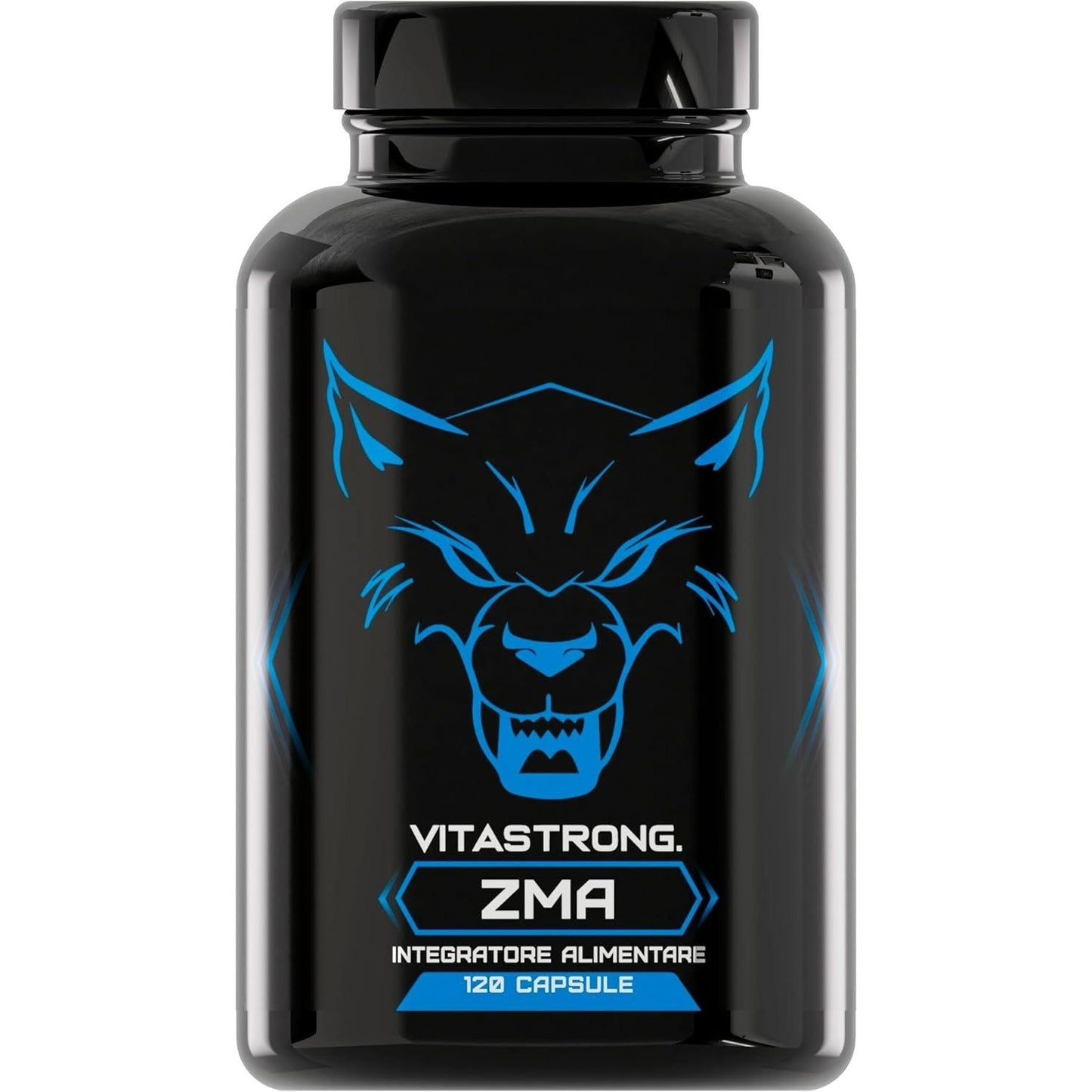 ZMA Magnesium Zinc And Vitamin B6 Vitastrong High Dose, 120 Capsules B6 Vitamin, Zinc And Magnesium Citrate,Metabolism And Fatigue Reduction, Magnesium Citrate Capsules Gluten-Free