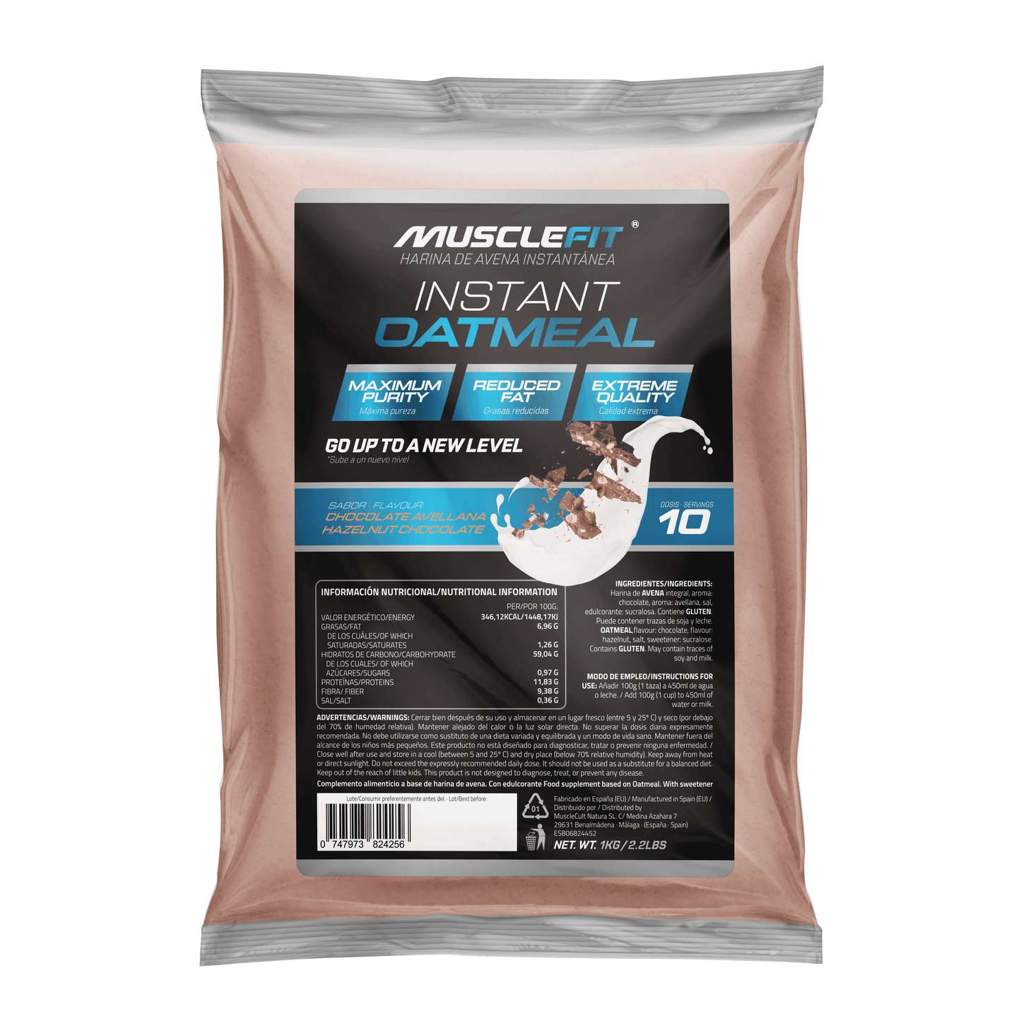 Harina de avena MuscleFit 1 KG