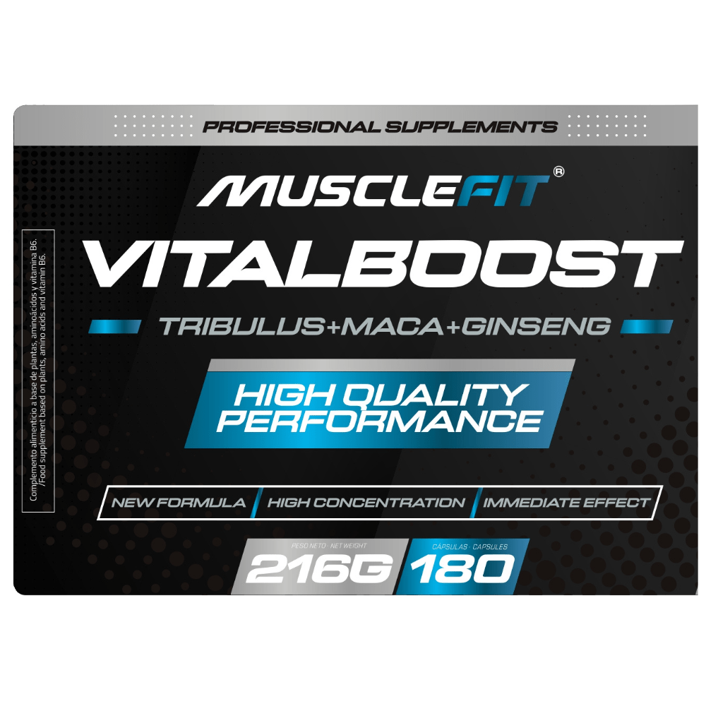 VITALBOOST - Tribulus + MACA + Ginseng │180 cápsulas