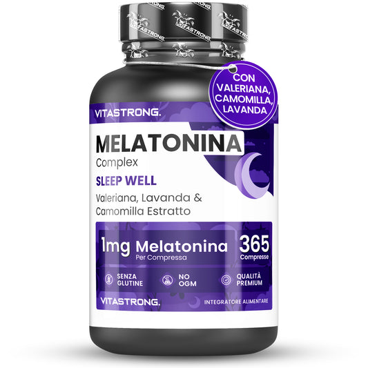 Melatonin Vitastrong Complex 365 Micro-Compressed, Melatonin 1Mg