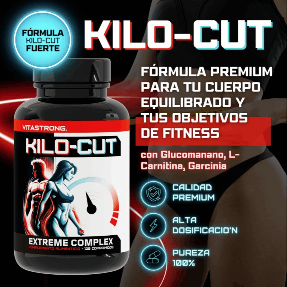 Kilo-Cut Vitastrong Vegan – Powerful Dietary Supplement with Glucomannan, Garcinia, L-Carnitine, Matcha Tea Powder, Choline, Prickly Pear, and Chromium – Next-Gen Keto Formula for Optimal Body Definition