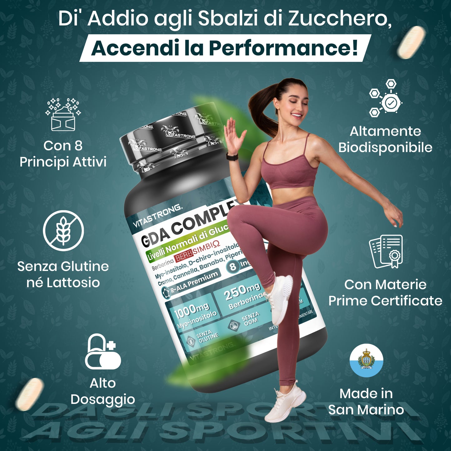 GDA Vitastrong Vegan Supplement, Lipid Complex with Berberine