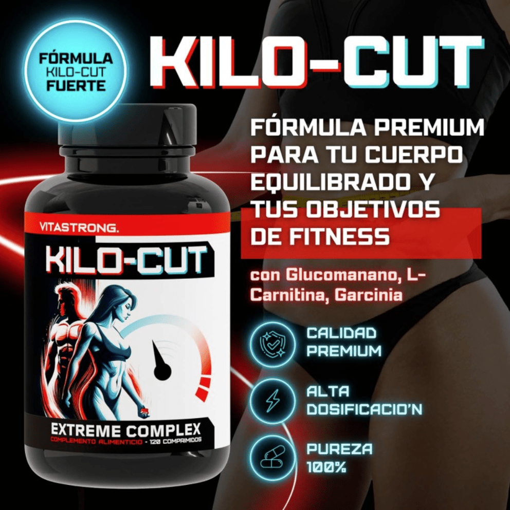 Kilo-Cut Vitastrong Vegan – Powerful Dietary Supplement with Glucomannan, Garcinia, L-Carnitine, Matcha Tea Powder, Choline, Prickly Pear, and Chromium – Next-Gen Keto Formula for Optimal Body Definition
