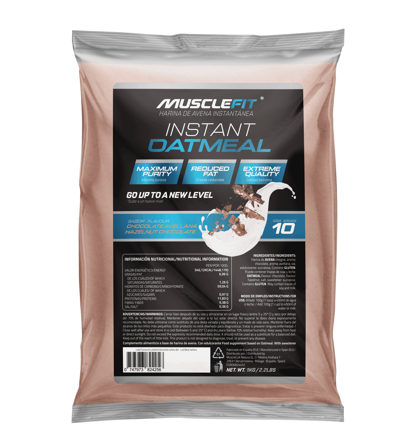 Harina de avena MuscleFit 1 KG