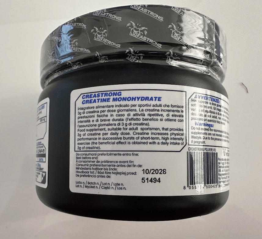 Creatine Monohydrate 3000mg CreaStrong Pure