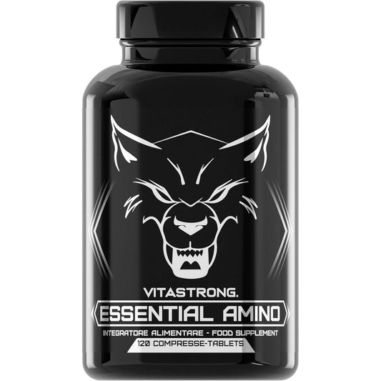 EAA Essential Amino Acids Vitastrong, 8 EAA Essential Amino Acids with Bcaas Branched Amino Acids Leucine, L Lysine, L Tryptophan, 120 Tablets for Pre Workout, Intra Workout, Post Workout