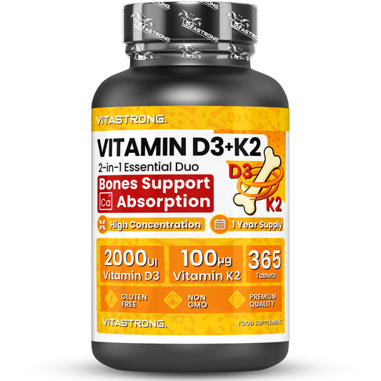 Vitamin D3 K2 Vitastrong 365 Tablets