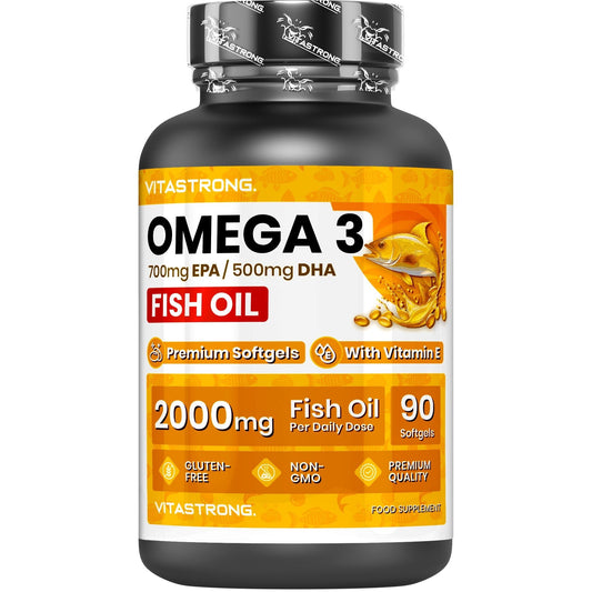 Omega 3 Fish Oil 2000mg High Dosage with Vitamin E