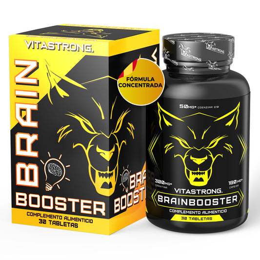 Nootropic Brainbooster with Pantothenic Acid for Mental Performance, Nootropics Memory And Concentration Vitamin B Complex, Folic Acid, Pure Biotin, L-Carnitine, Coenzyme Q10, Vitamin B12