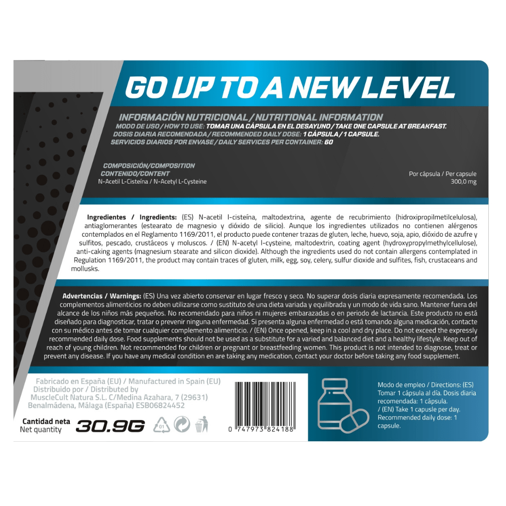 N-ACETYL L-CYSTEINE - Musclefit│60 Cap