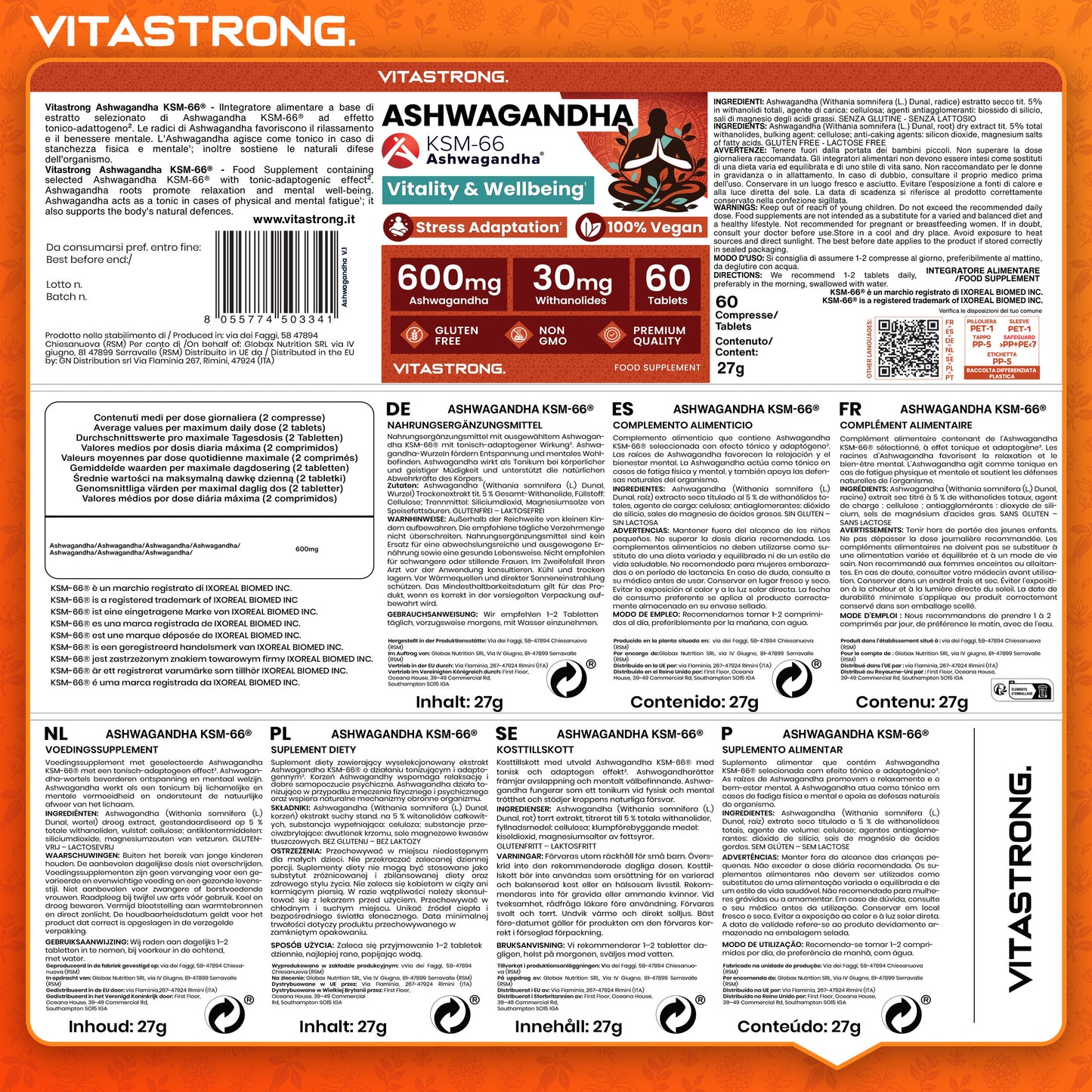 Ashwagandha KSM-66 Vitastrong