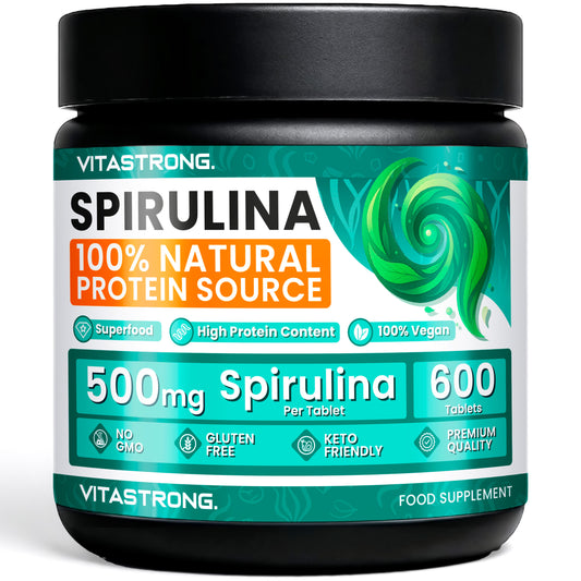 Spirulina Vitastrong Tablets, 600 Spirulina Algae Tablets